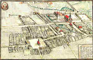 Plan von Juliusburg - Widok miasta z lotu ptaka